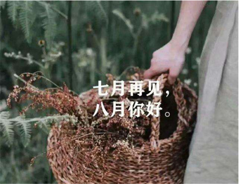 7月再见，8月你好