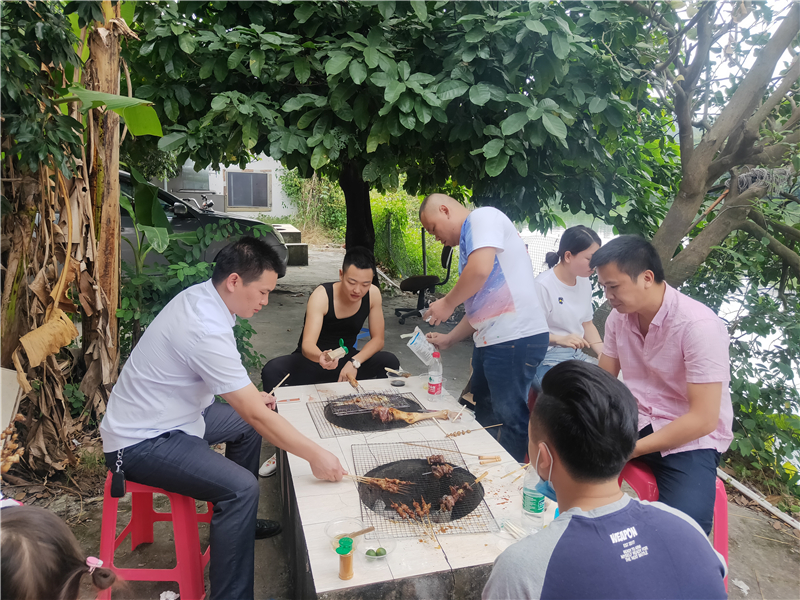 贝朗员工户外烧烤活动